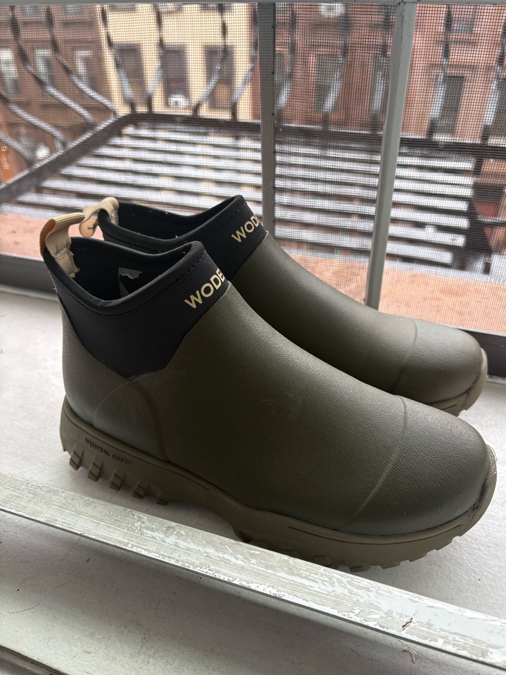 Woden Waterproof Rubber Boots / US Size 7 - 7.5, EUR Size 38